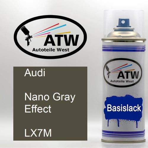 Audi, Nano Gray Effect, LX7M: 400ml Sprühdose, von ATW Autoteile West.